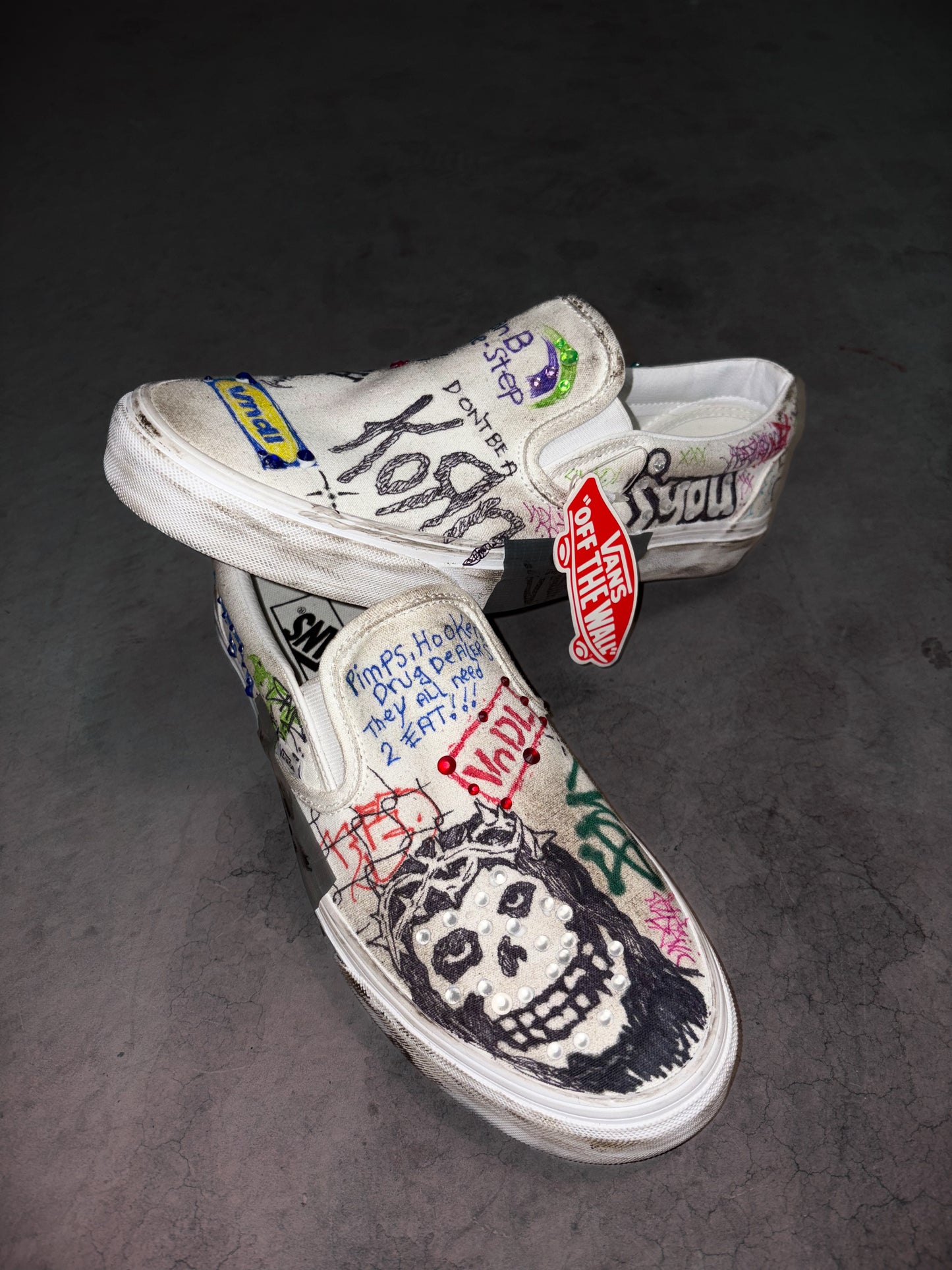 ART JUNKIE SLIP ON VANS
